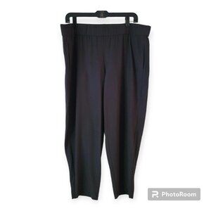 Eileen Fisher Gray Pullon Cropped Pants Size Large